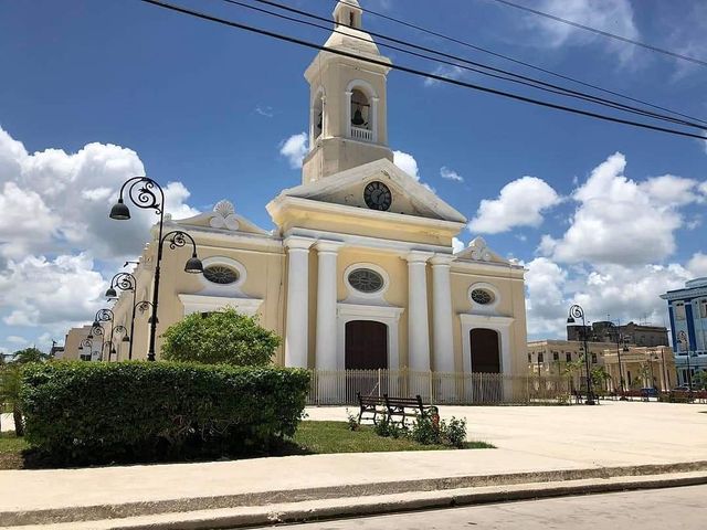 Sagua La Grande town panoramic view, Villa Clara, Cuba.