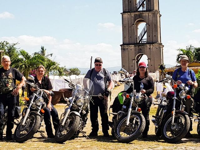 Motorcycle Tour to The Manaca Iznaga farm, Sugar Mill Valley in Trinidad, Sancti Spíritus. MOTORCYCLE TOUR FROM HAVANA TO CAYO SANTA MARÍA.
