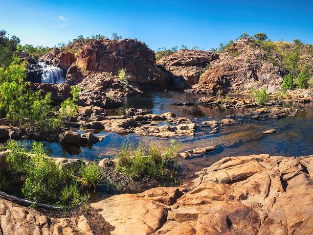 The Edith falls panoramic view, Katherine, Northern Territory (NT), Australia.