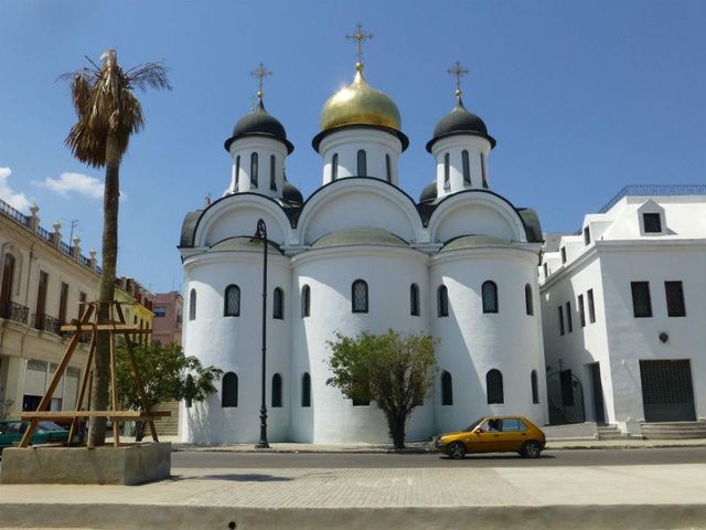 Russian Orthodox Church panoramic view, Old Havana, Havana, Cuba.