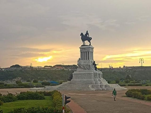 Maximo Gomez monument panoramic view, Old Havana, Havana, Cuba.