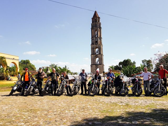 Manaca Iznaga tower panoramic view, Trinidad, Sanctí Spíritus, Cuba. MOTORCYCLE TOUR FROM HAVANA TO CIENFUEGOS.