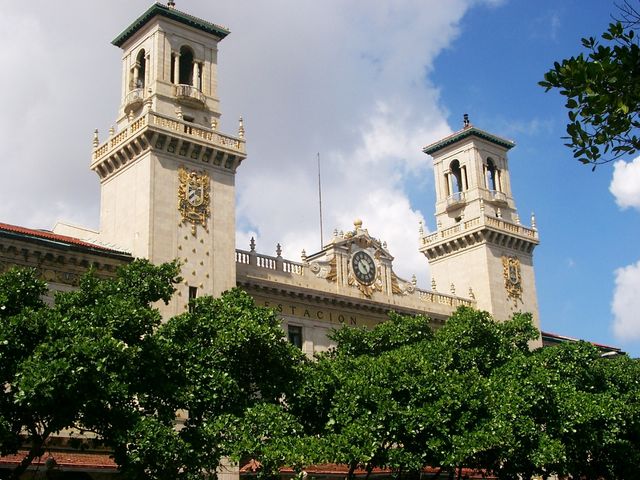 The central train station panoramic view, Old Havana, Havana, Cuba. MOTORCYCLE TOUR FROM HAVANA TO CIENFUEGOS.