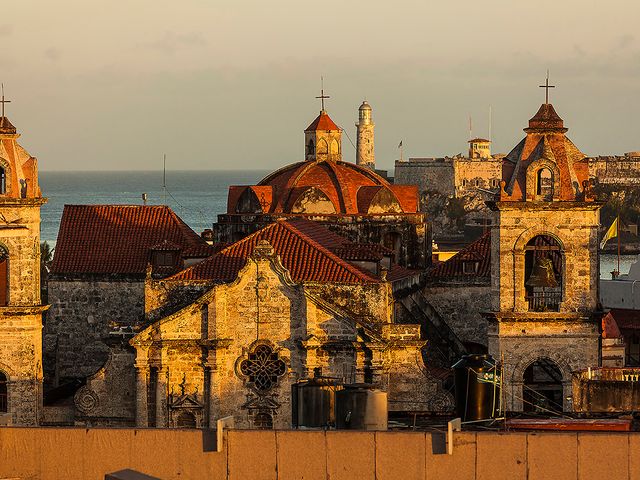 Old Havana panoramic view, Havana, Cuba. MOTORCYCLE TOUR FROM HAVANA TO CIENFUEGOS.