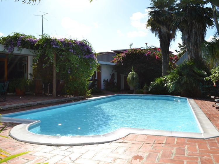 House swiming pool view