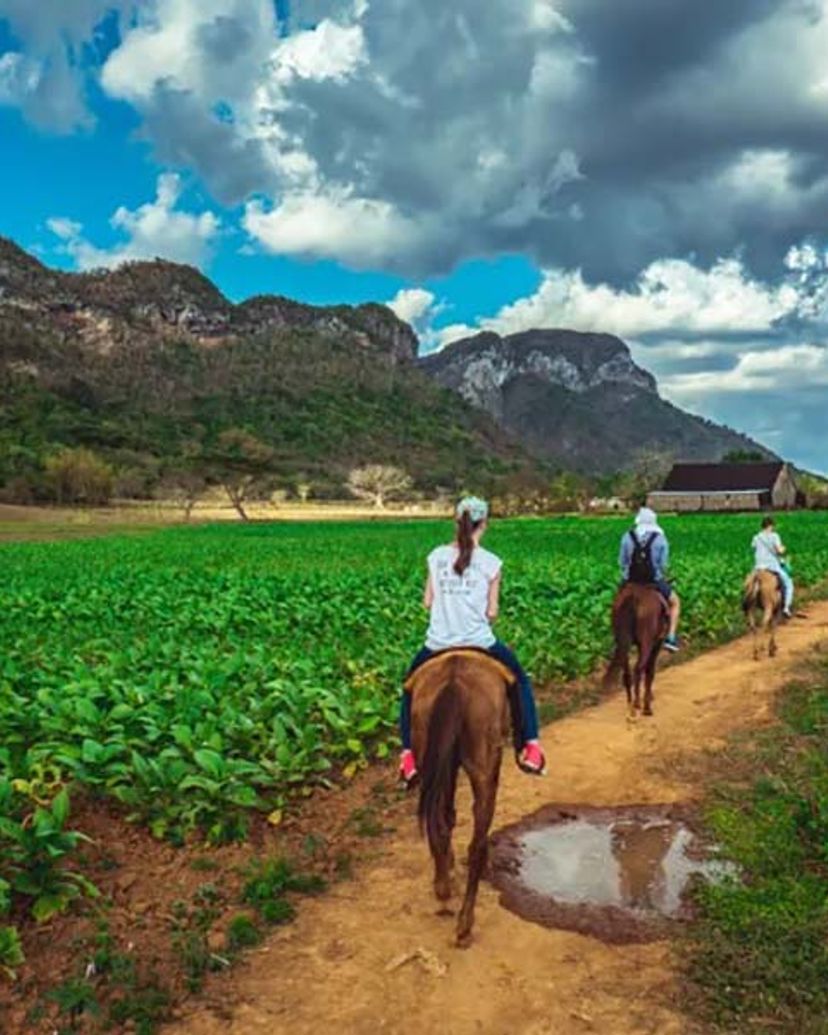 Horseback Riding through the Viñales Valley Natural Park, Viñales, Pinar del Río, Cuba.