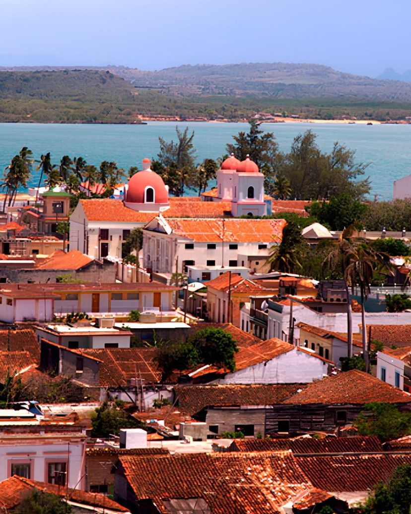 Gibara city panoramic view, Holguín, Cuba.
