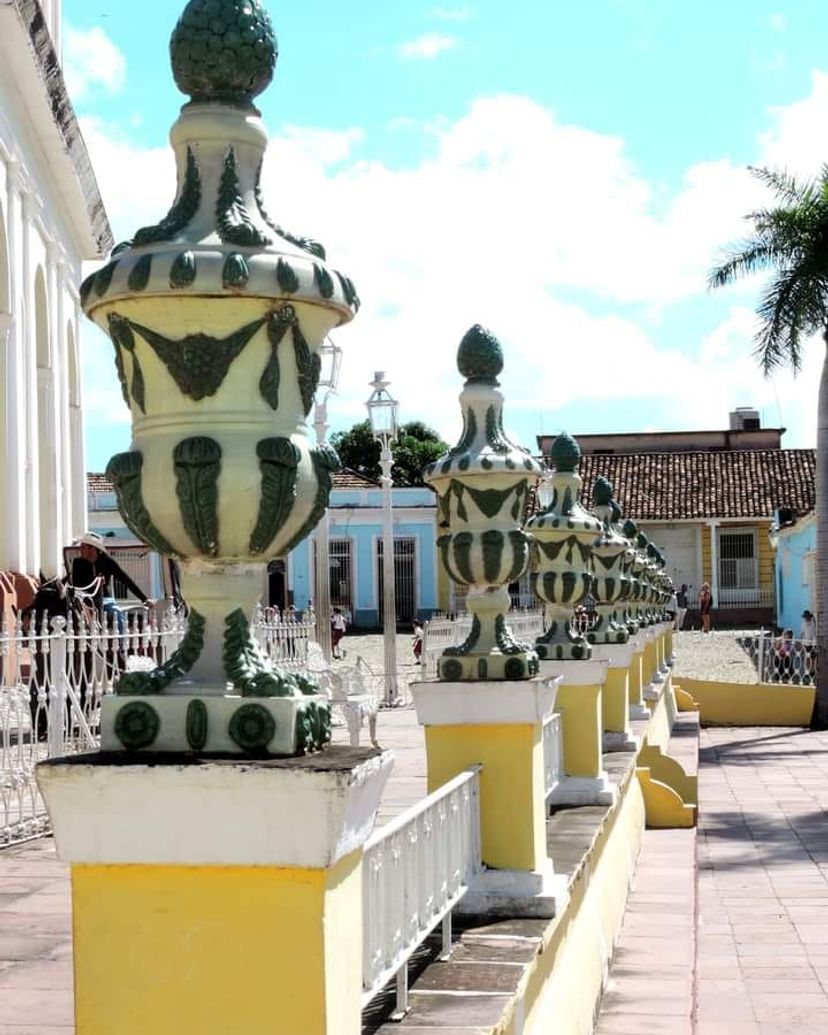 The Mayor square panoramic view, Trinidad, Sancti Spíritus, Cuba.