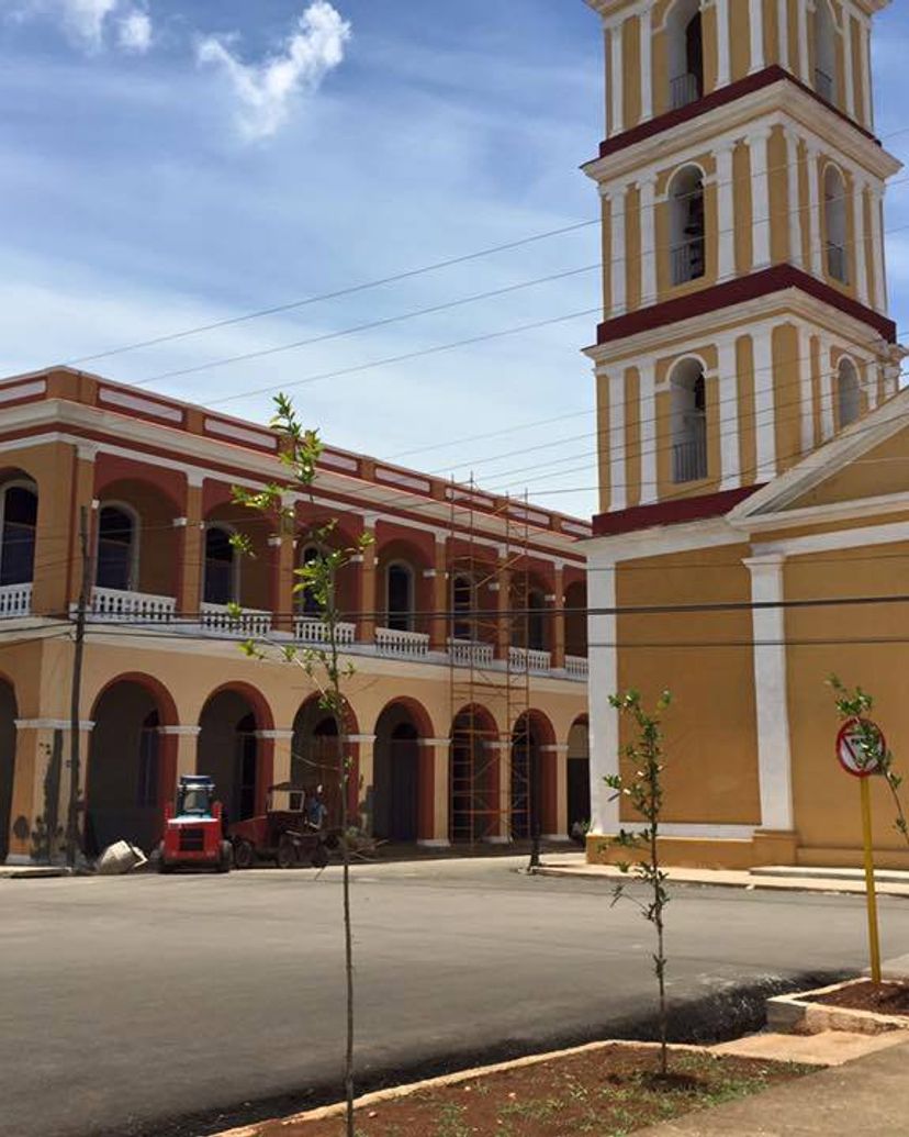 San Juan de los Remedios old city panoramic view, Villa Clara, Cuba.