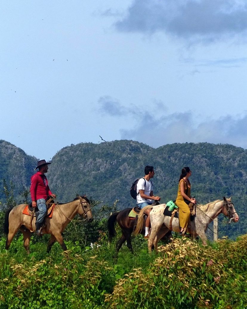 “HORSEBACK RIDING THROUGH THE VIÑALES VALLEY” Tour, Viñales, Pinar del Río, Cuba.