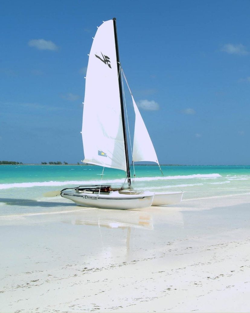 Playa Pilar and Cayo Media Luna panoramic view, Cayo Guillermo