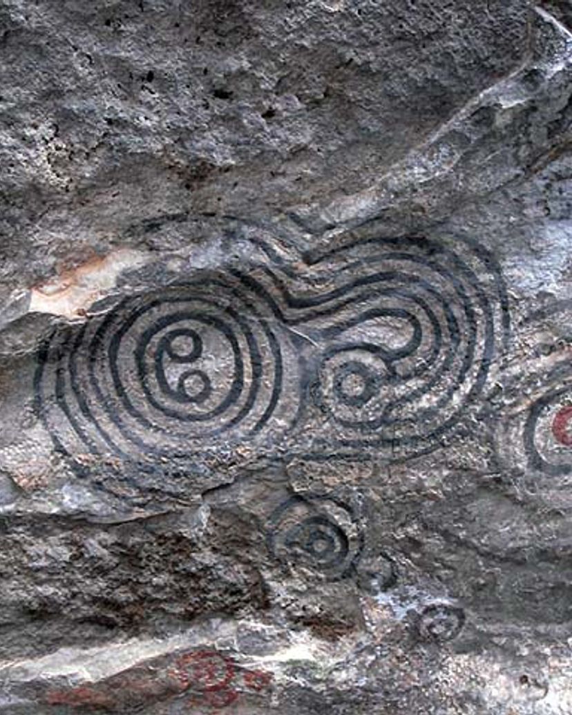 Cave paintings, Punta del Este, Isla de la Juventud, cuba