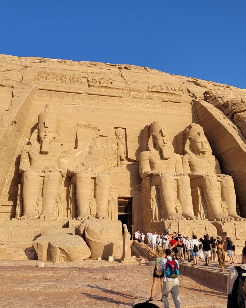 THE TEMPLE OF ABU SIMBEL exterior view, Egypt.