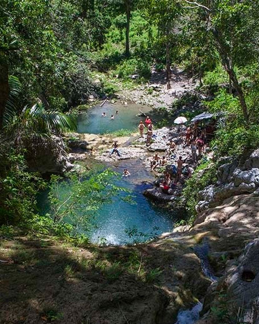 Hoyo del Pilon waterfall panoramic view, Trinidad, Cuba