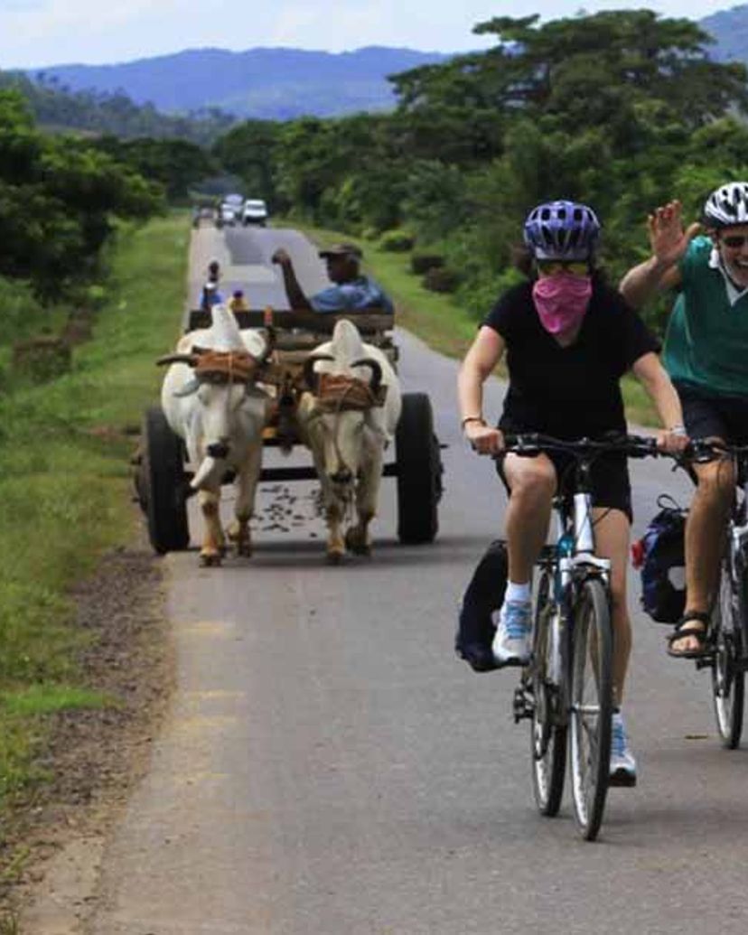 Cycling Tour to the Big Cavern of Santo Tomás, Viñales valley National Park, declared a Cultural Heritage Site by UNESCO, Pinar del Río