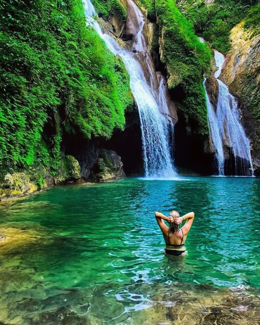 Vegas Grande waterfall, Guanayara Natural Park, Topes de Collantes, Cuba.