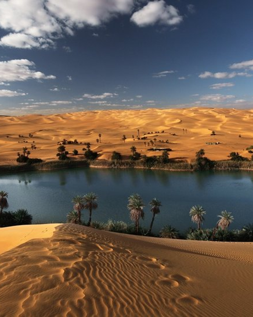 THE AL FAYOUM OASIS panoramic view, Egypt.