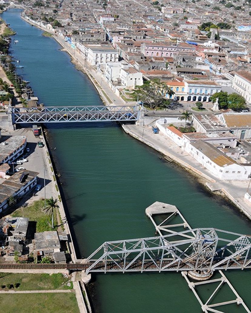Matanzas city panoramic aereal view