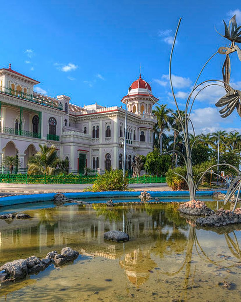 The Palacio de Valle panoramic view, Cienfuegos city, Cuba.