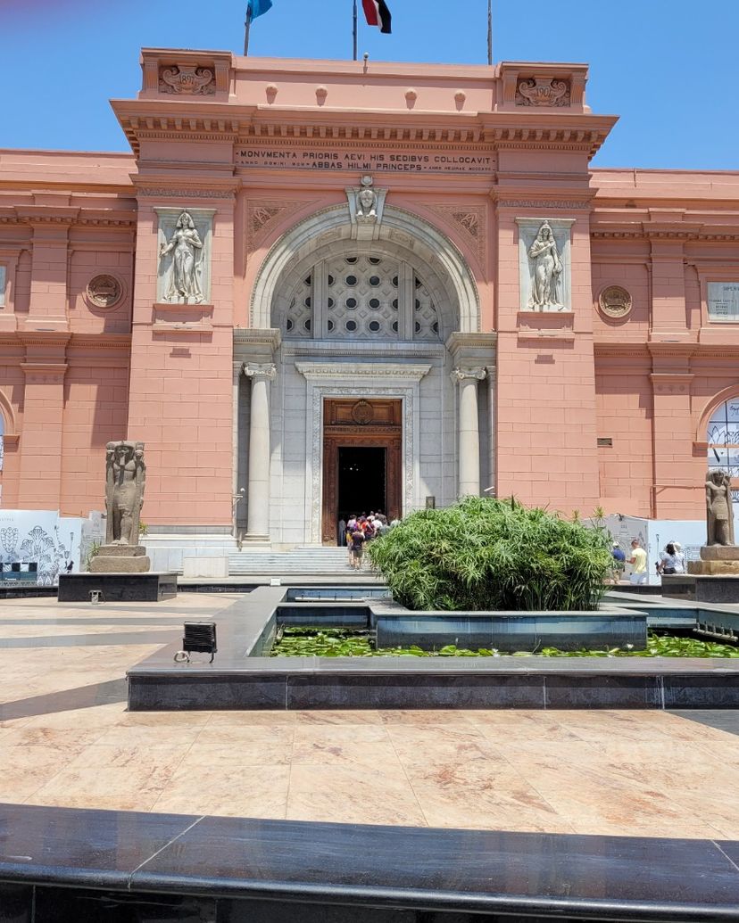 NATIONAL MUSEUM OF EGYPTIAN CIVILIZATION (NMEC) exterior view, Cairo, Egypt.