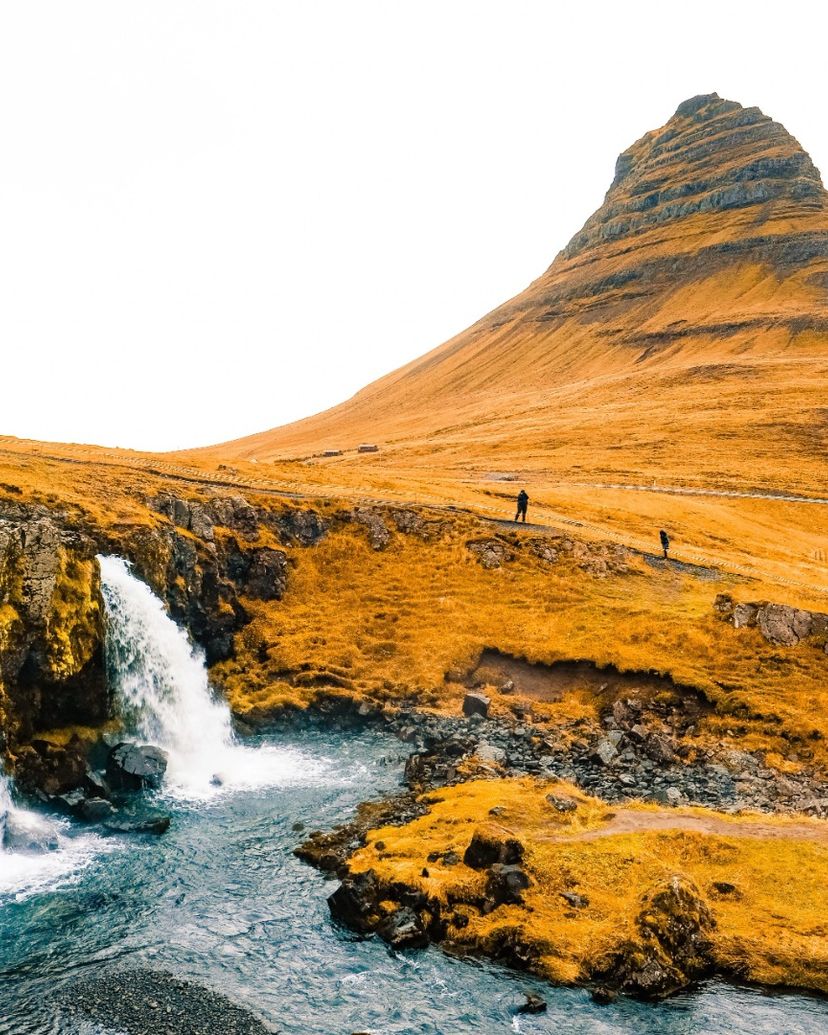 Kirkjufell mountain panoramic viewSnaefellsnes Peninsula, Iceland.