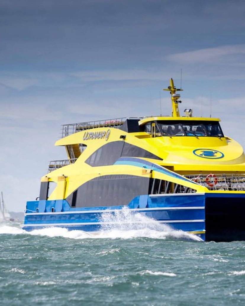 The best way to travel to the island of Cozumel, Ultamar Ferry. Quintana Roo, México.