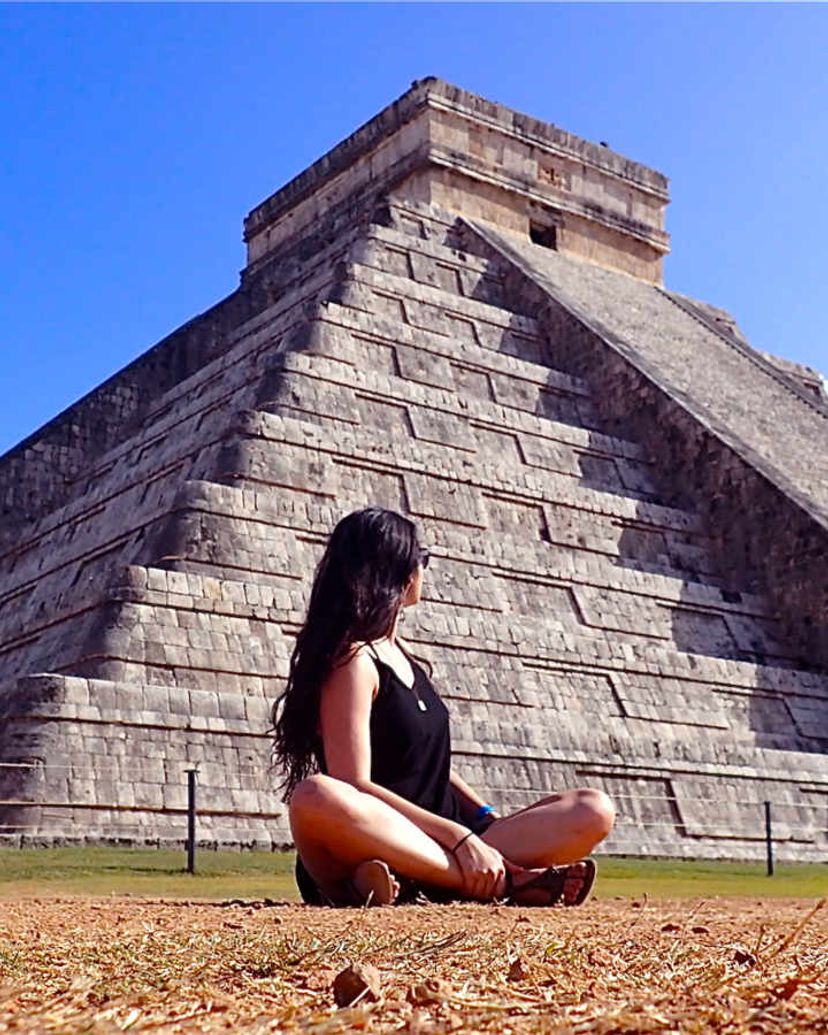 "El Castillo", also known as Temple of Kukulcan is the center of the archaeological site in Chichen Itza, Cancun, mexico