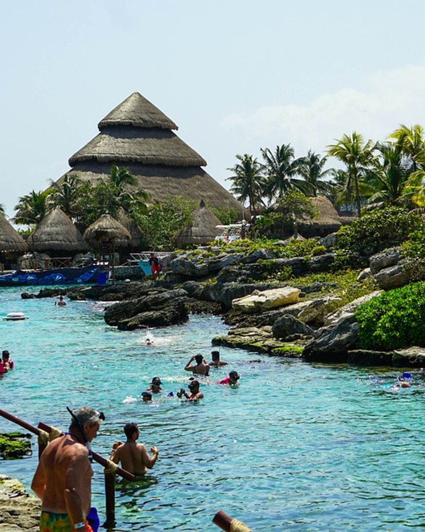 The beauty of Xcaret Park, a unique and unrepeatable place in the Yucatan Peninsula. Mexico.