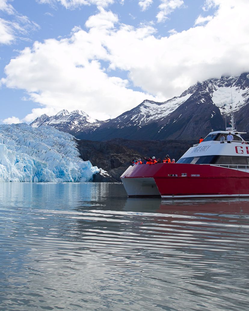 “NAVIGATION TO GREY GLACIER” Tour, Torres del Paine National Park, Chile.