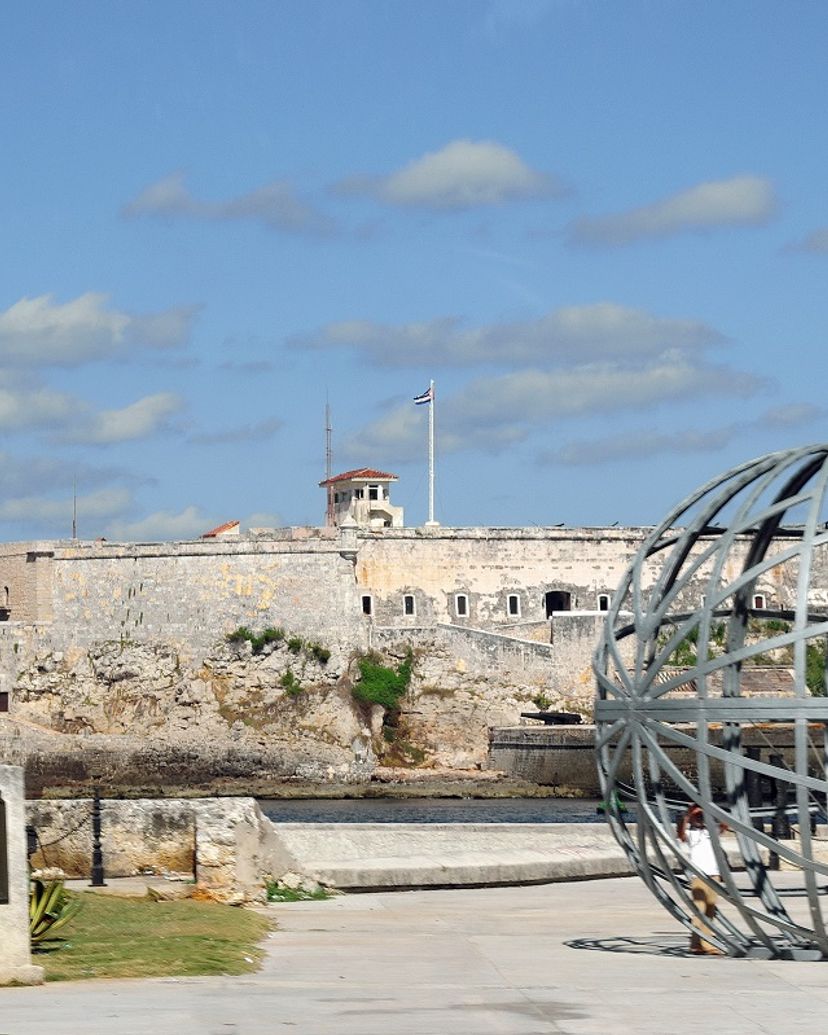 Los Tres Reyes del Morro fortress panoramic view, Old Havana, Havana, Cuba.