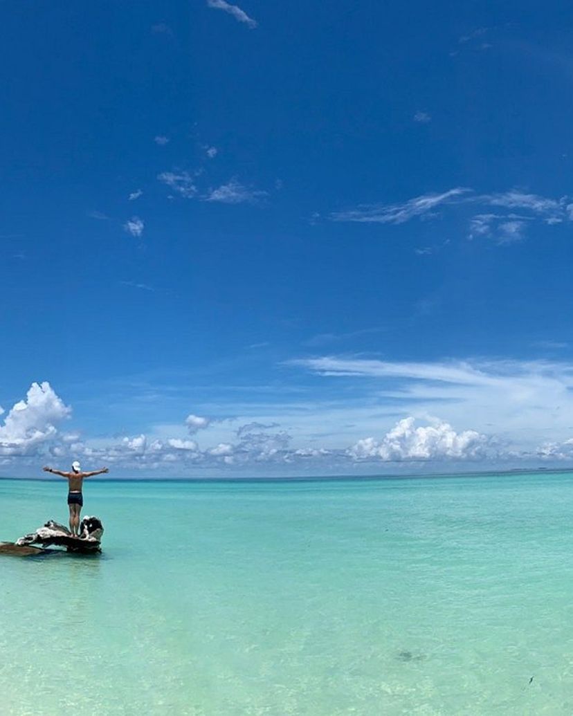 Playa Las Gaviotas panoramic view, Cayo Santa María, Villa Clara, Cuba.