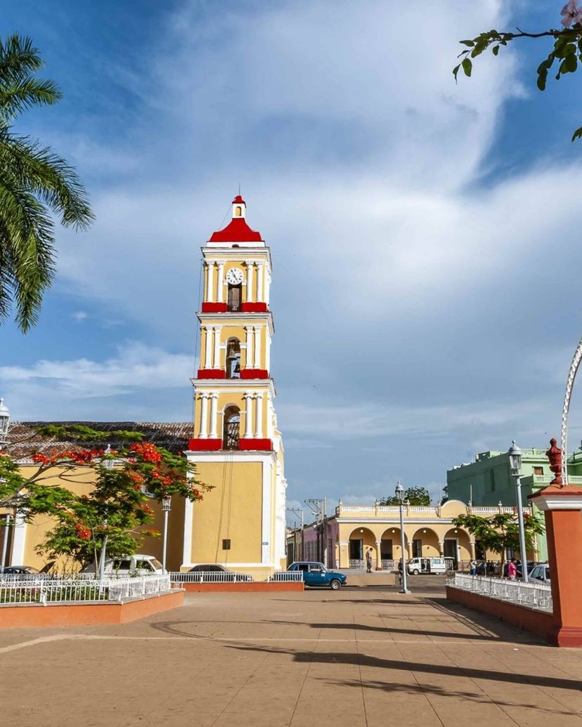 San Juan de los Remedios city panoramic view, Villa Clara, Cuba.