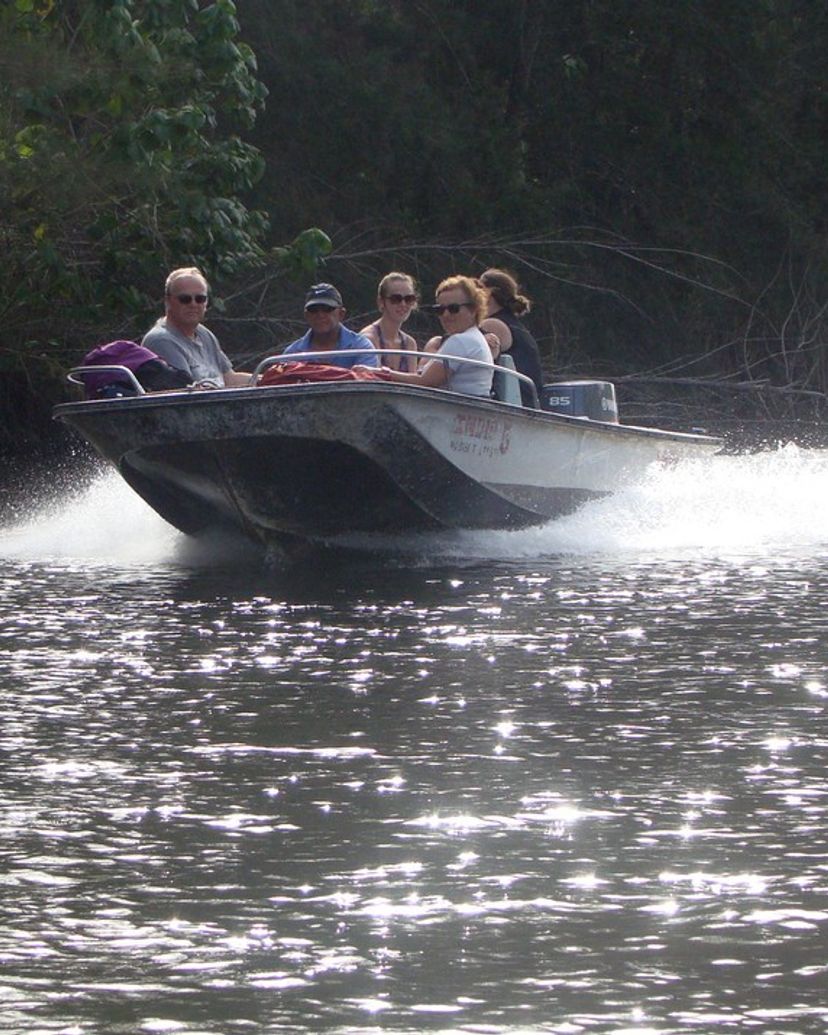 Boat ride at the Guama tourist park, Cienaga de Zapata, Matanzas, Cuba.