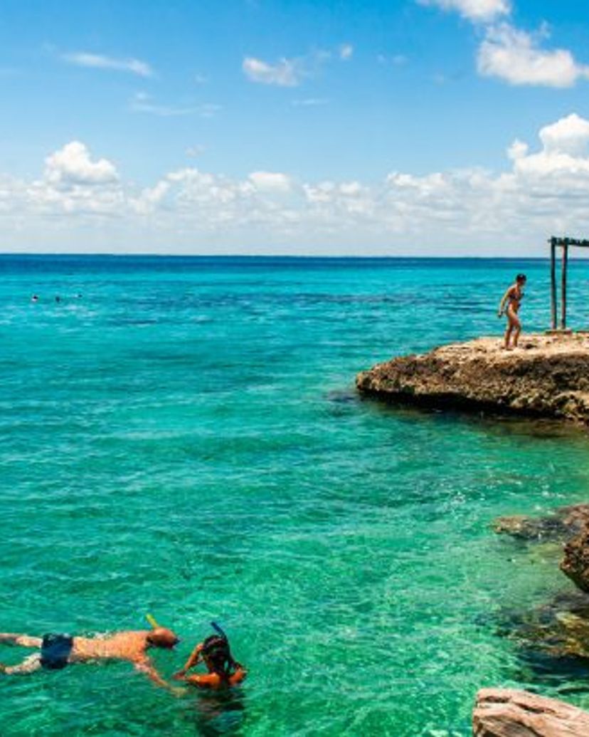 The beautiful beach in Girón.
