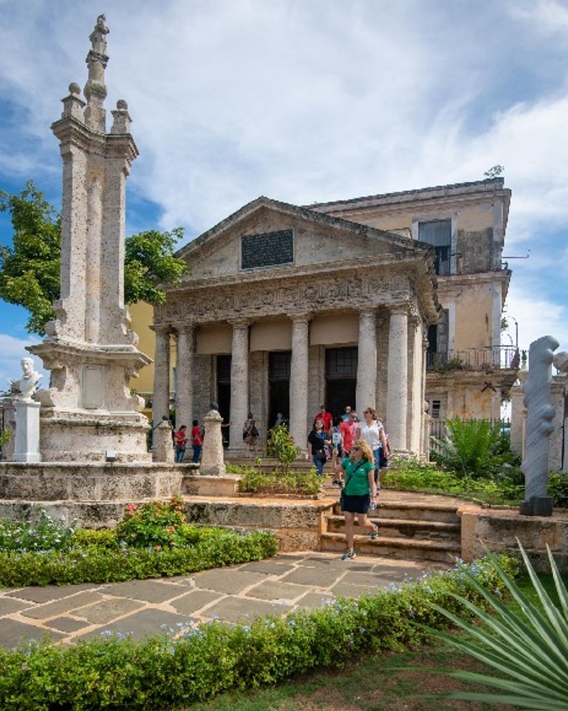 El Templete monument panoramic view, Old Havana, Havana, Cuba.