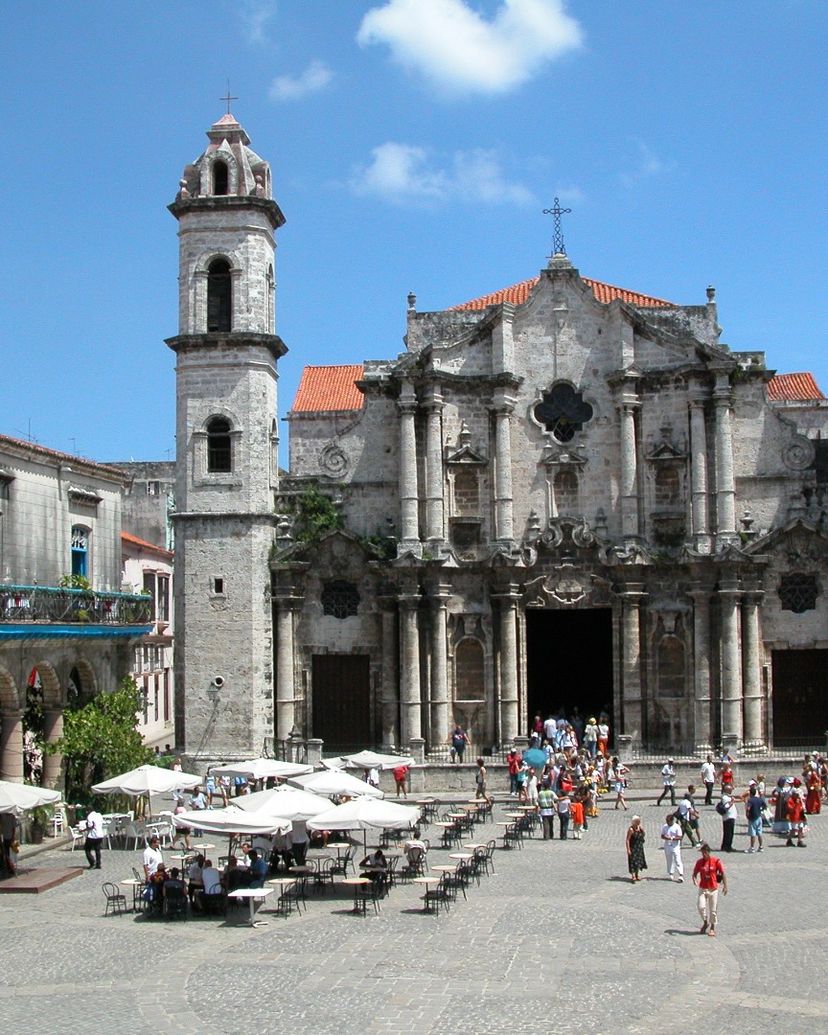 The Cathedral of Havana panoramic view, Old Havana, Havana, Cuba