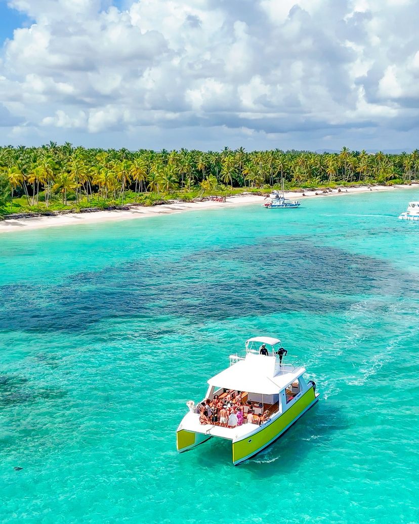 Saona Island panoramic view, Domincan Republic.