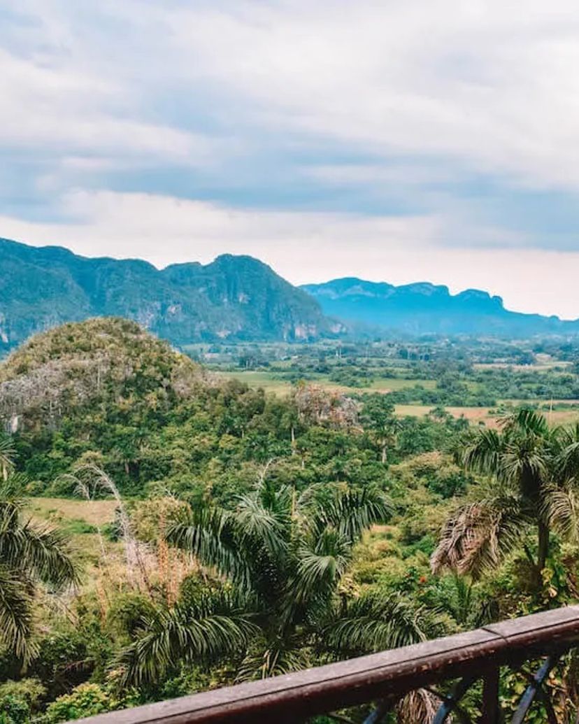 The Viñales Valley (Valle de Viñales) panoramic view, UNESCO World Heritage Site, Viñales, Pinar del Río, Cuba.
