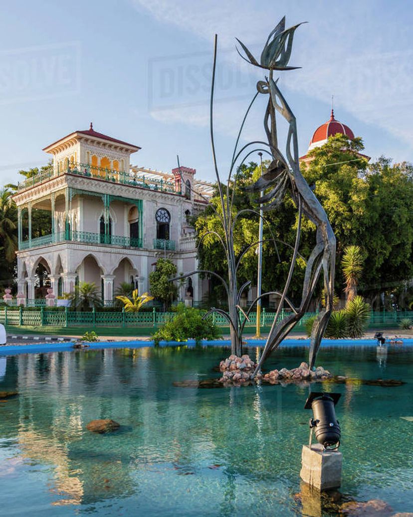 The Palacio de Valle panoramic view, Cienfuegos city, Cuba.