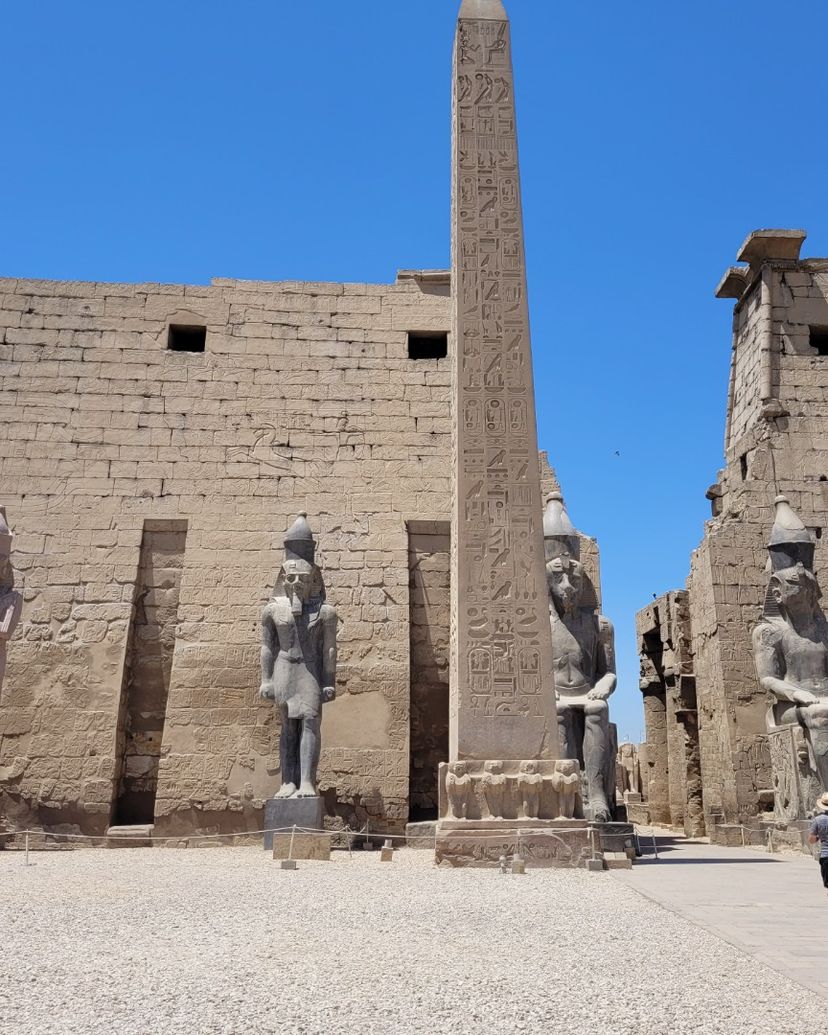 THE TEMPLE OF LUXOR panoramic view, Luxor, Egypt.