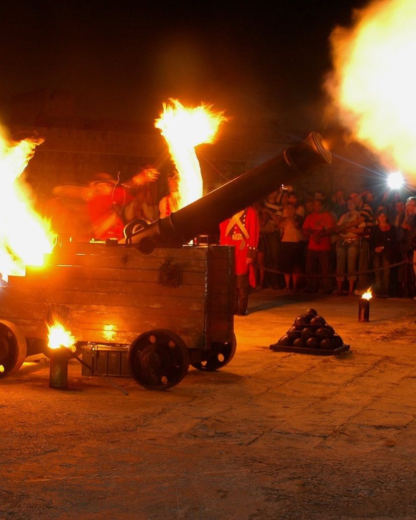 Cannon fire ceremony, an ancient Havana tradition, Havana, Cuba.