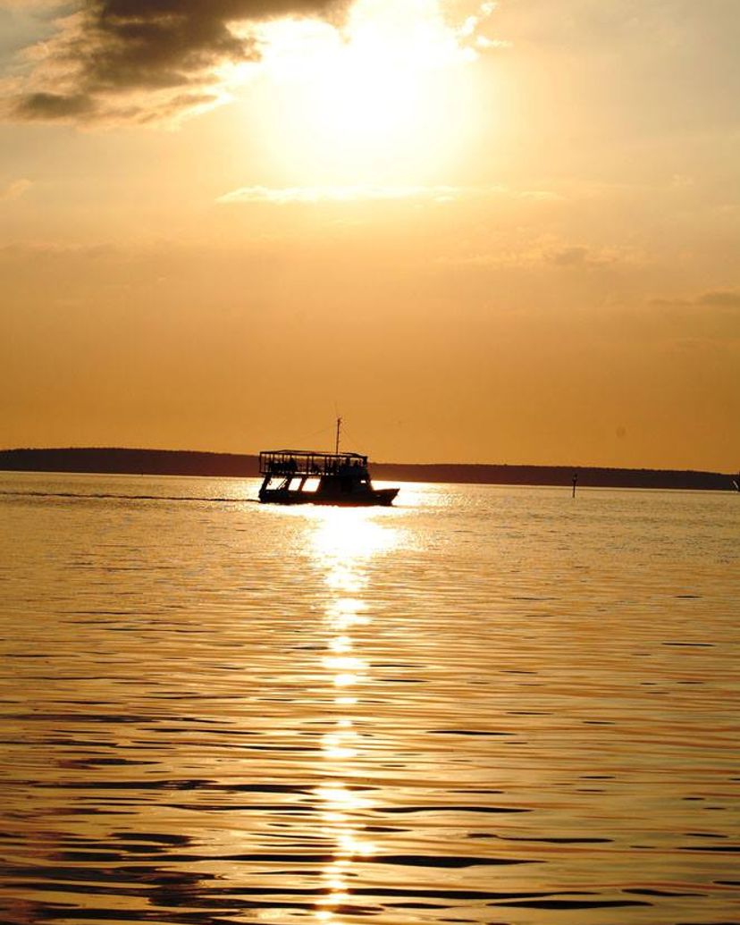 "BOAT RIDE IN THE BAY OF CIENFUEGOS WITH SUNSET" Tour, Cienfuegos, Cuba.