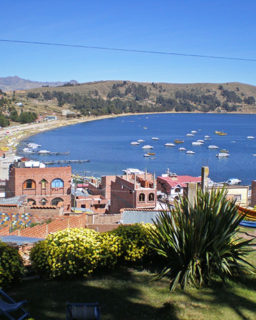 Copacabana city, on the river of Titicaca Lake