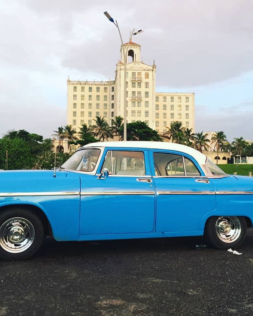“COLLECTIVE RIDE FROM HAVANA TO VARADERO IN CLASSIC AMERICAN CARS” Tour, Havana, Cuba.
