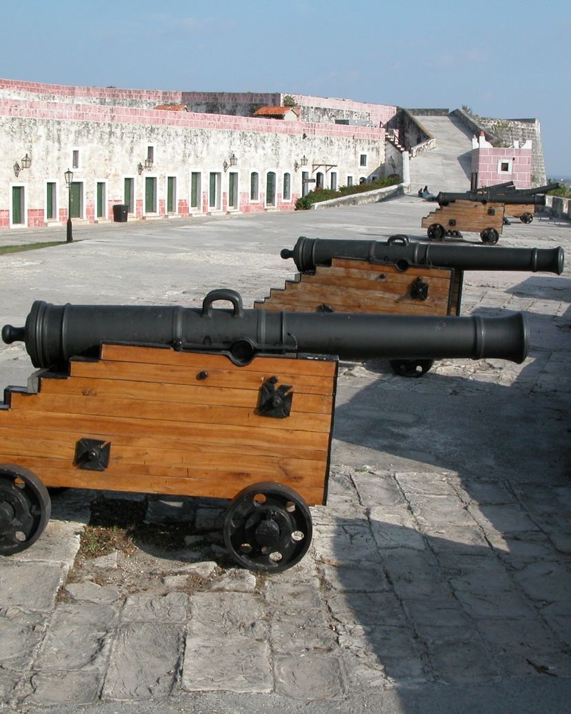 Fortaleza de San Carlos de la Cabaña San Carlos de la Cabaña fortress), a UNESCO World Heritage Site; Old Havana, Havana, Cuba.