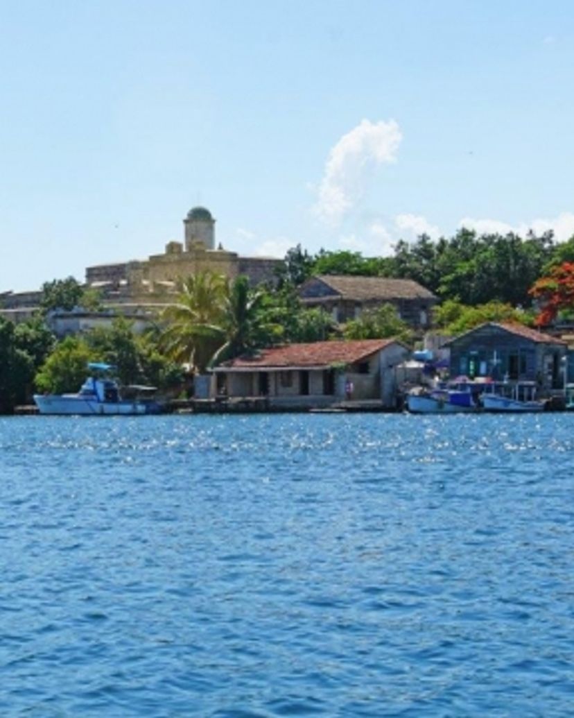 Cienfuegos Bay and Jagua Castle, Panoramic view