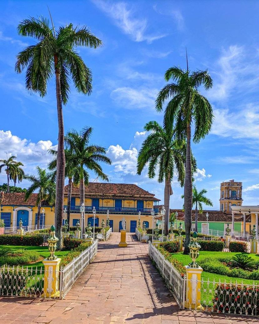 The Mayor square panoramic view, Trinidad, Sancti Spíritus, Cuba.
