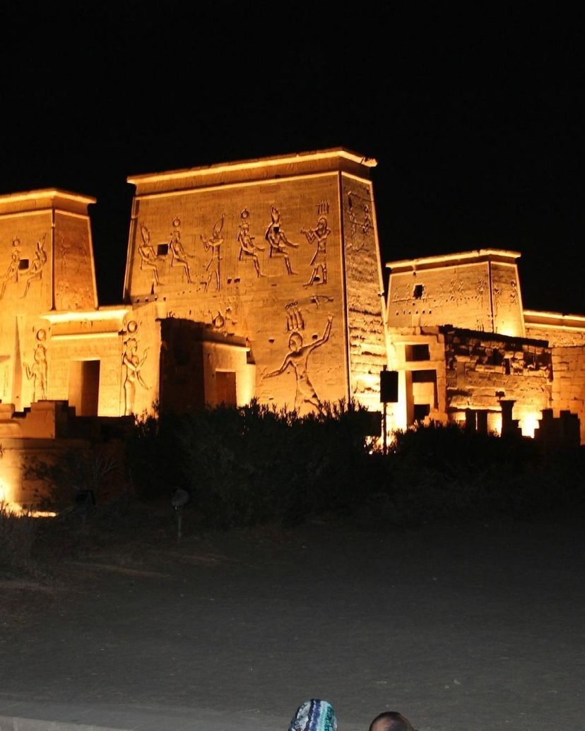 "LIGHT AND SOUND SHOW AT THE TEMPLES OF PHILAE" Private Tour, Aswan, Egypt.