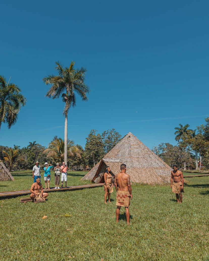 Guama Tourist Park panoramic view, Cienaga de Zapata, Matanzas, Cuba.