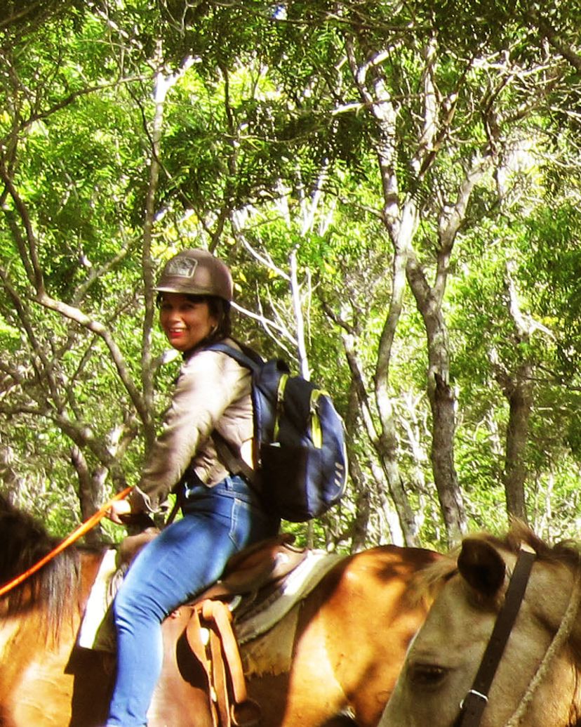 Horseback Riding in the Rocazul Biopark, Holguin, Cuba.